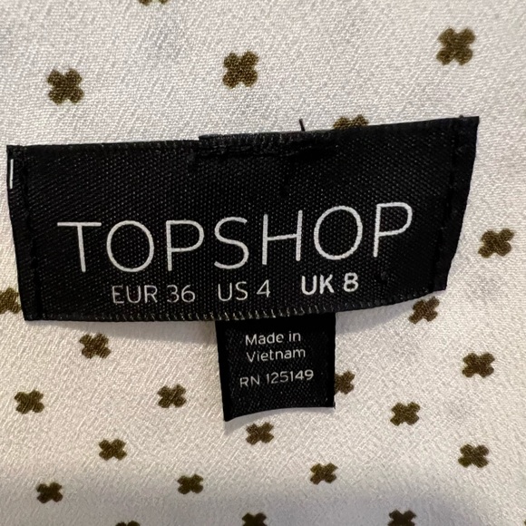 Topshop double breasted top/ blouse size US 4 - Picture 4 of 4